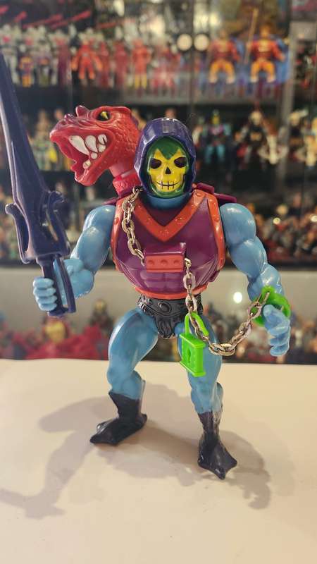 1985 Complete Dragon Blaster Skeletor  of He-Man-Masters of the Universe  12 (MOTU) Vintage Figure