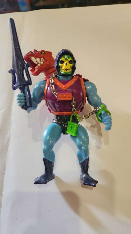 1985 Complete Dragon Blaster Skeletor  of He-Man-Masters of the Universe  12 (MOTU) Vintage Figure