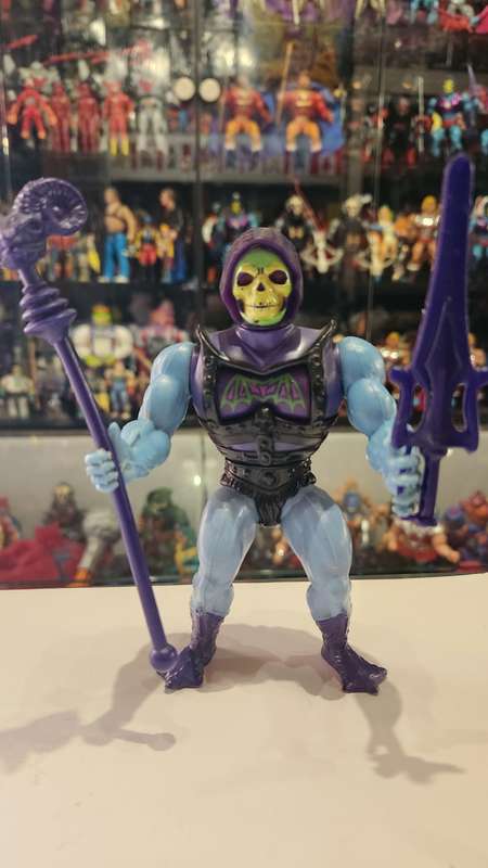 1984 Complete Battle Armor Skeletor of He-Man-Masters of the Universe 12 (MOTU) Vintage Figure