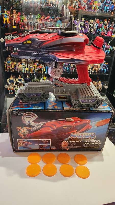 1985 Complete Boxed BLASTERHAWK of He-Man-Masters of the Universe (MOTU) Vintage Figure