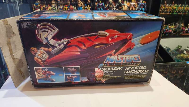 1985 Complete Boxed BLASTERHAWK of He-Man-Masters of the Universe (MOTU) Vintage Figure