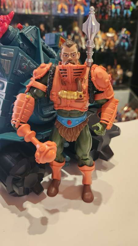 MOTUC Complete BATTLE RAM WITH MAN AT ARMS Masters Of The Universe Classics Figure He-Man