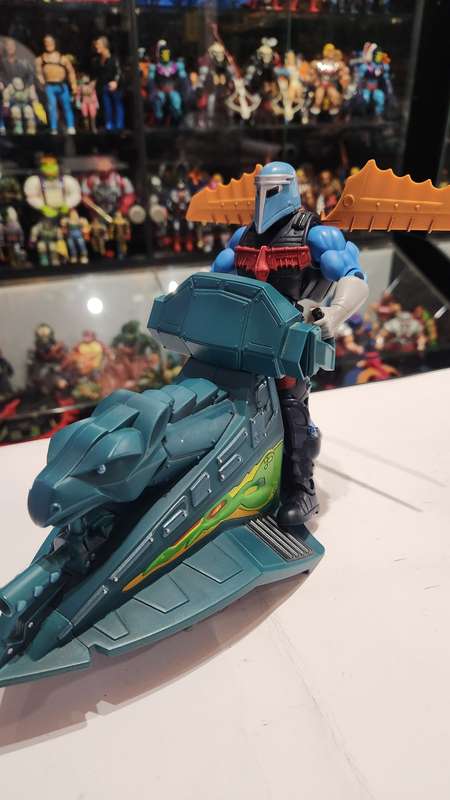 MOTUC Complete SKY HIGH WITH JET SLED Masters Of The Universe Classics Figure He-Man