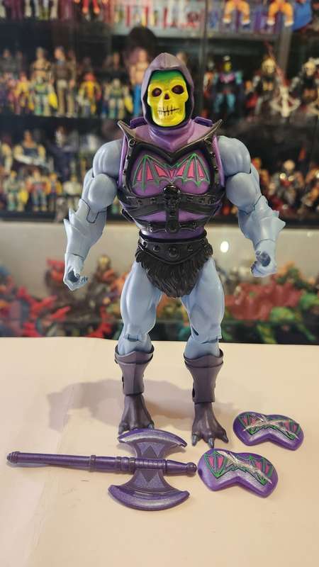 MOTUC Complete BATTLE ARMOR SKELETOR Masters Of The Universe Classics Figure He-Man