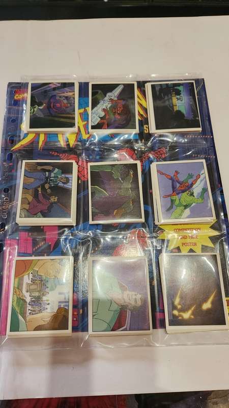 1995 COMPLETE SPIDERMAN PANINI STICKER ALBUM (UNUSED STICKERS) Vintage Figure
