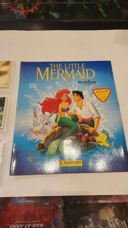 1990 Complete The Little Mermaid Panini Sticker Album (UNUSED STICKERS)