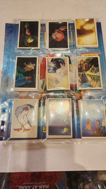 1990 Complete The Little Mermaid Panini Sticker Album (UNUSED STICKERS)