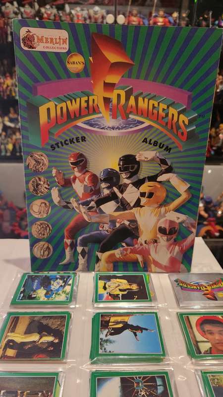 1994 Complete POWER RANGERS Sticker Album (UNUSED STICKERS)