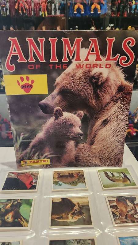 1990 Complete ANIMALS OF THE WORLD Panini Sticker Album (UNUSED STICKERS)
