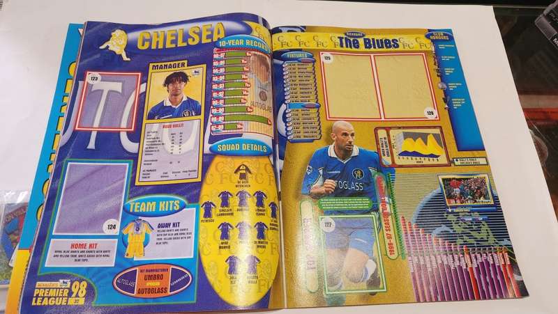 1998 Complete PREMIER LEAGUE Sticker Album (UNUSED STICKERS)