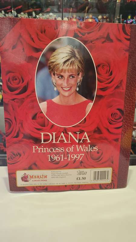 1997 Complete DIANA THE PEOPLE`S PRINCESS Sticker Album (UNUSED STICKERS)