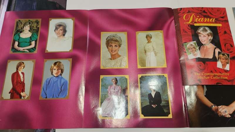 1997 Complete DIANA THE PEOPLE`S PRINCESS Sticker Album (UNUSED STICKERS)