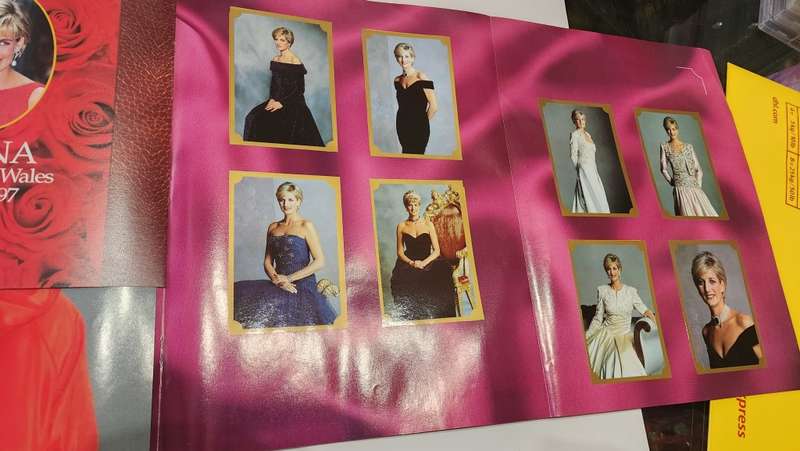 1997 Complete DIANA THE PEOPLE`S PRINCESS Sticker Album (UNUSED STICKERS)