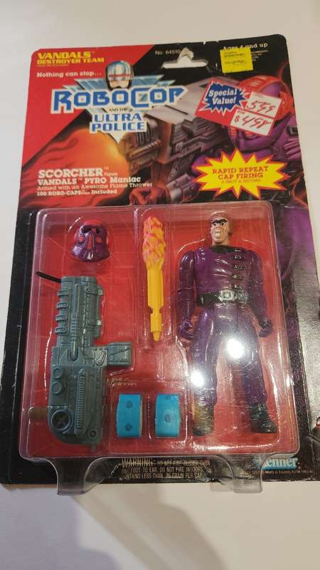 MOC 1988 ROBOCOP ULTRA POLICE `SCORCHER` Vintage Figure