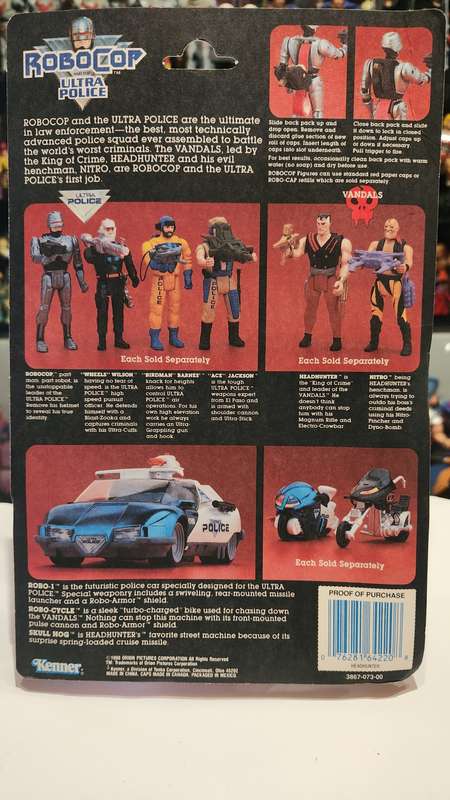 MOC 1988 ROBOCOP ULTRA POLICE `HEADHUNTER` Vintage Figure