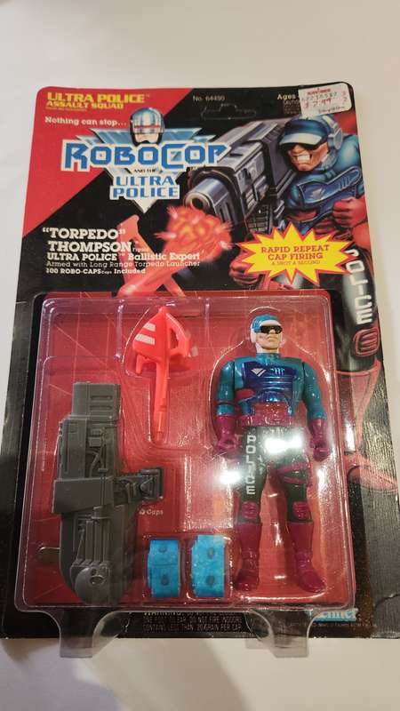 MOC 1988 ROBOCOP ULTRA POLICE `TORPEDO THOMPSON` Vintage Figure