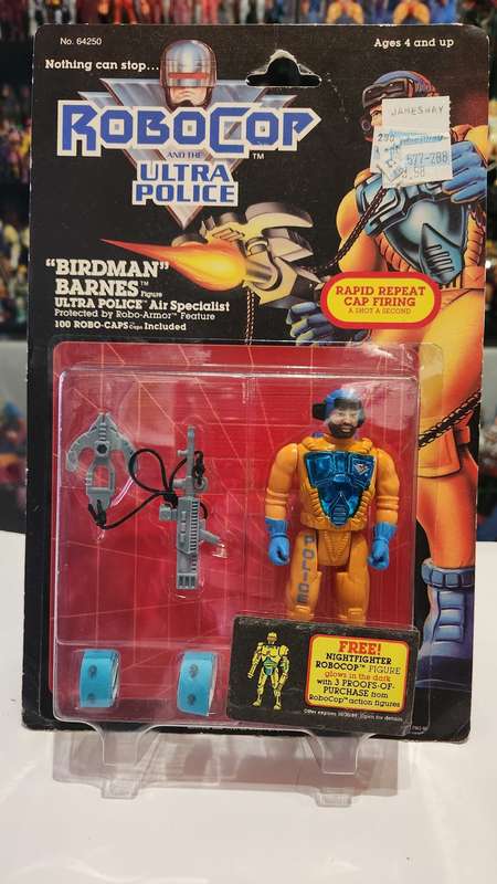 MOC 1988 ROBOCOP ULTRA POLICE `BIRDMAN BARNES` Vintage Figure