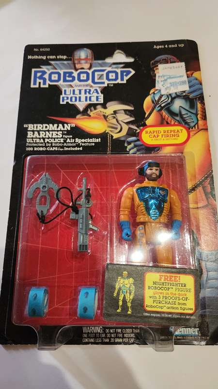 MOC 1988 ROBOCOP ULTRA POLICE `BIRDMAN BARNES` Vintage Figure