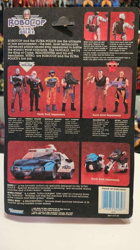 MOC 1988 ROBOCOP ULTRA POLICE `NITRO` Vintage Figure