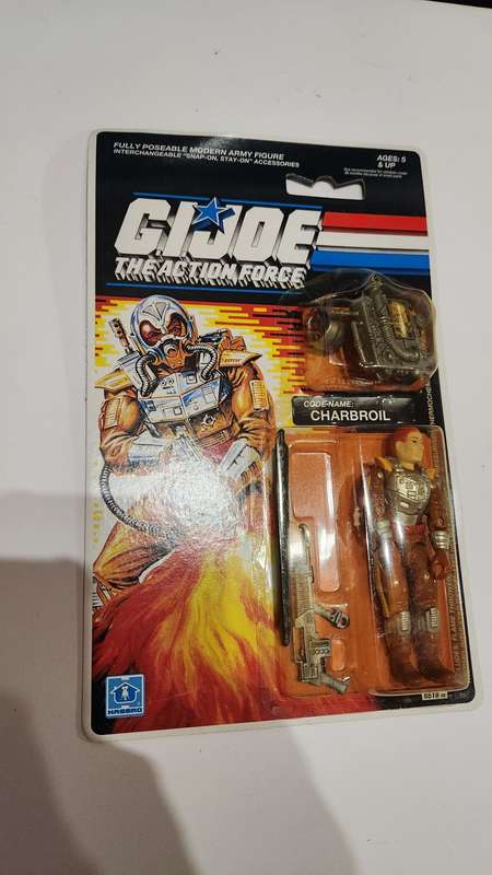 GI Joe 1989 Moc Hasbro Action Force Charbroil Vintage Figures
