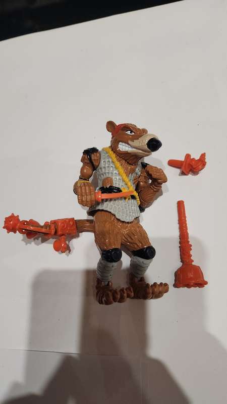 1990 Complete Creepy Crawlin Splinter Vintage Figure Teenage Mutant Ninja Turtles