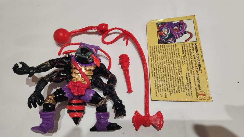 1992 Complete Antrax Vintage Figure Teenage Mutant Ninja Turtles