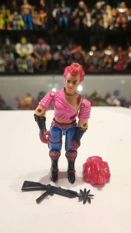 GI Joe 1986 Complete Zarana  Vintage Figures O-ring Broken