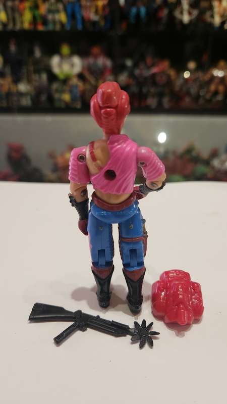 GI Joe 1986 Complete Zarana  Vintage Figures O-ring Broken