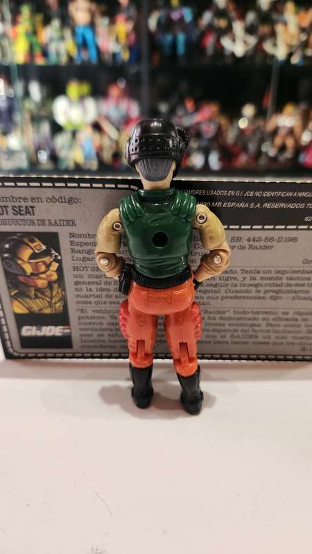 GI Joe 1989 Complete Hot Seat With File Card Vintage Figures