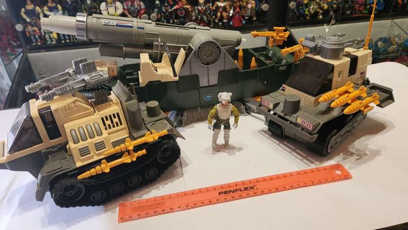 GI Joe 1989 Complete Thunderclap with Long Range Vintage Figures