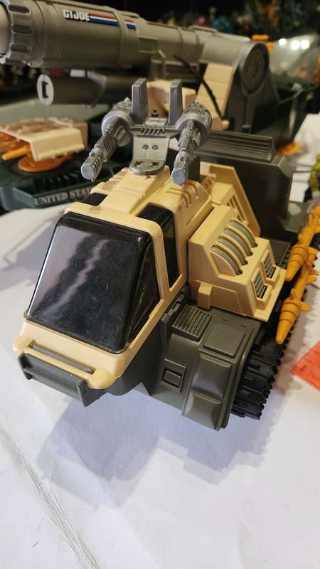 GI Joe 1989 Complete Thunderclap with Long Range Vintage Figures