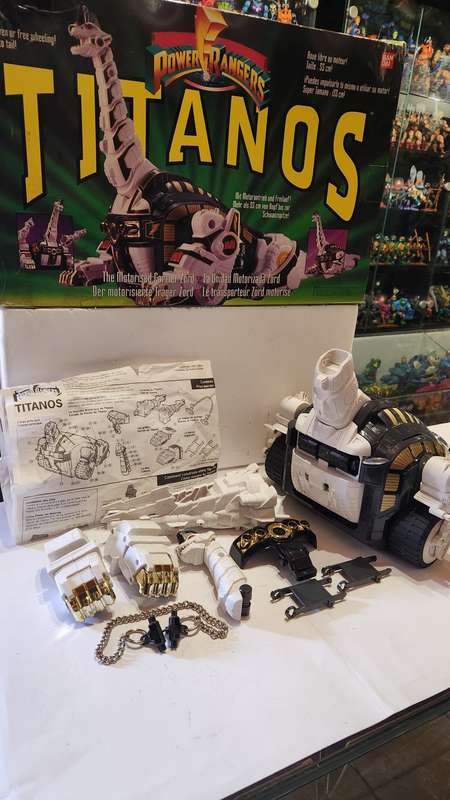 1993 Complete Boxed Titanos Bandai From Mighty Morphin Power Rangers Vintage Figure