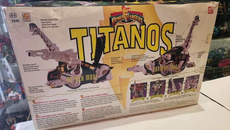 1993 Complete Boxed Titanos Bandai From Mighty Morphin Power Rangers Vintage Figure