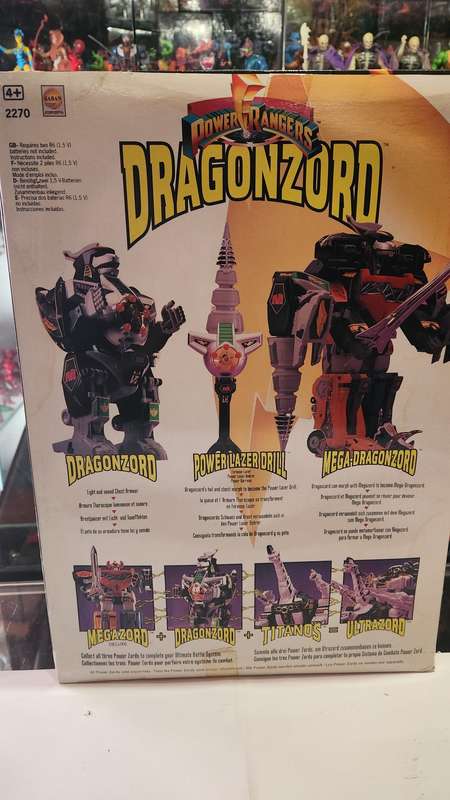 1993 Boxed Dragonzord Bandai From Mighty Morphin Power Rangers Vintage Figure