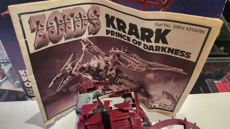 1983 Boxed Zoids Krark Prince Of Darkness Vintage Figure