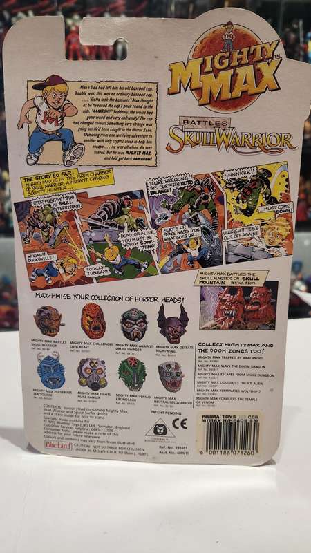 Moc 1992 Mighty Max Skull Warrior Vintage Figures