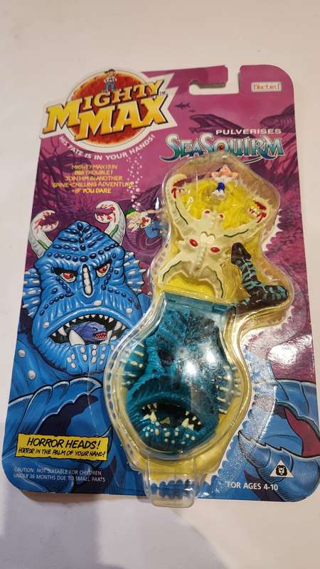 Moc 1992 Mighty Max Sea Squirm Vintage Figures