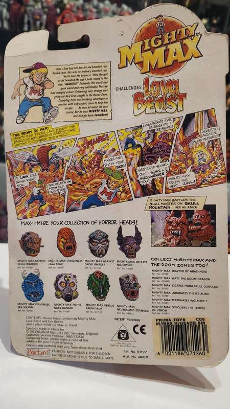 Moc 1992 Mighty Max Lava Beast Vintage Figures