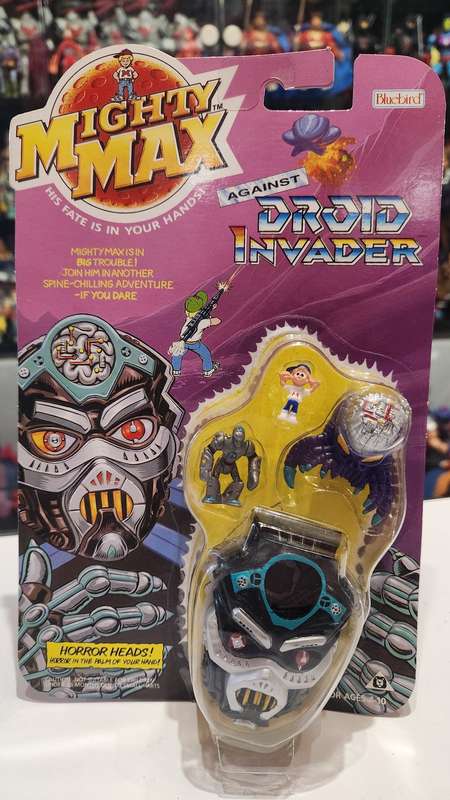 Moc 1992 Mighty Max Droid Invader Vintage Figures