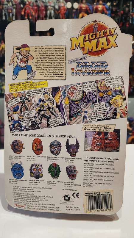 Moc 1992 Mighty Max Droid Invader Vintage Figures