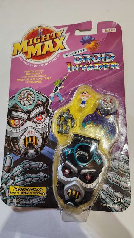 Moc 1992 Mighty Max Droid Invader Vintage Figures