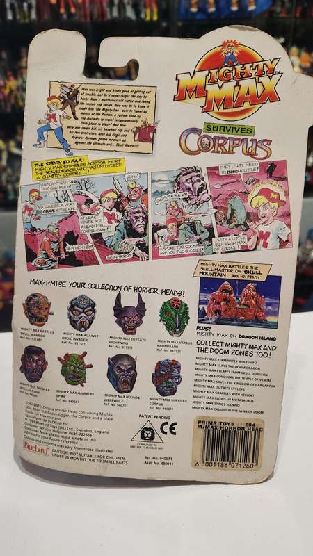 Moc 1993 Mighty Max Corpus Vintage Figures