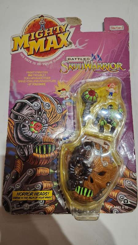 Moc 1992 Mighty Max Skull Warrior Vintage Figures