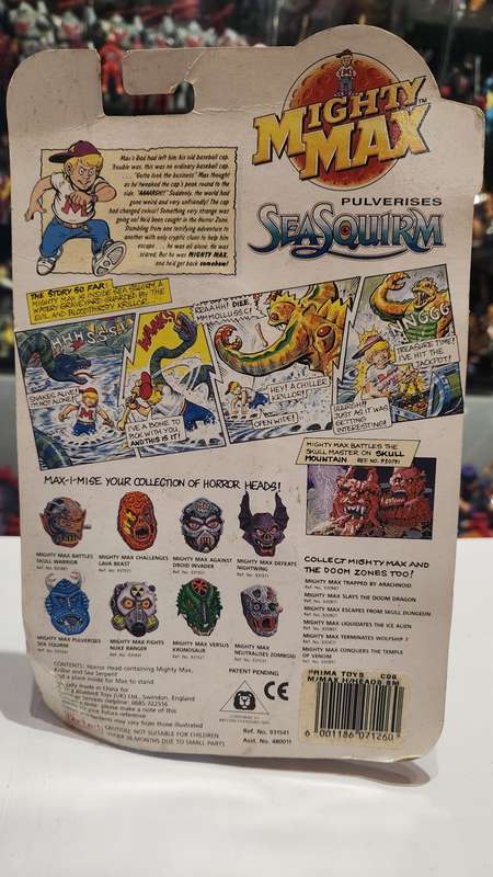 Moc 1992 Mighty Max Sea Squirm Vintage Figures