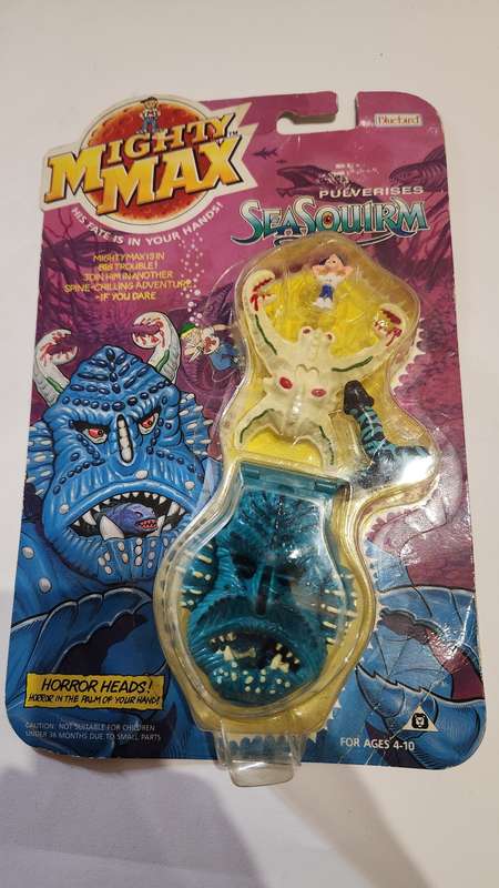 Moc 1992 Mighty Max Sea Squirm Vintage Figures