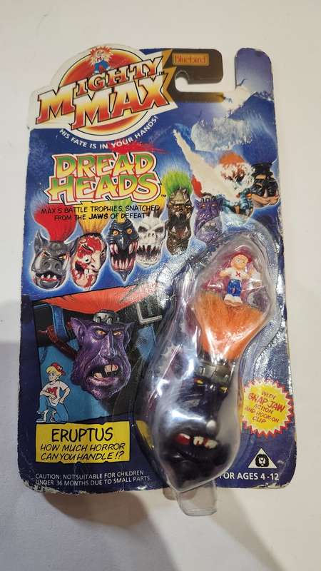 Moc 1993 Mighty Max Eruptus Vintage Figures