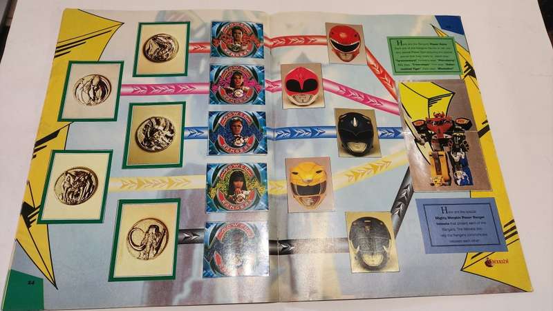 1994 Complete Power Rangers Sticker Album