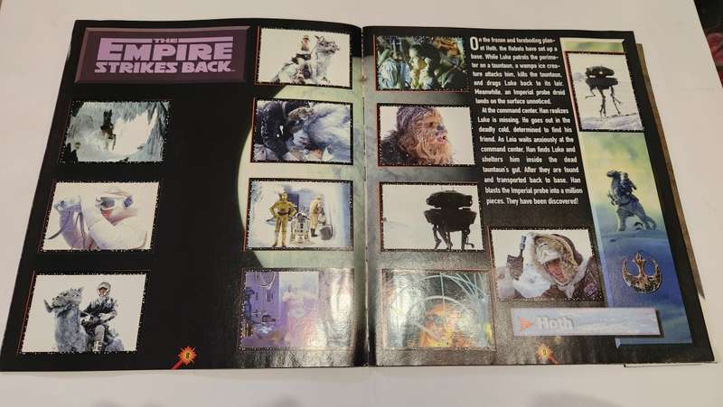 1996 Complete Star Wars Panini Sticker Album Vintage Figure