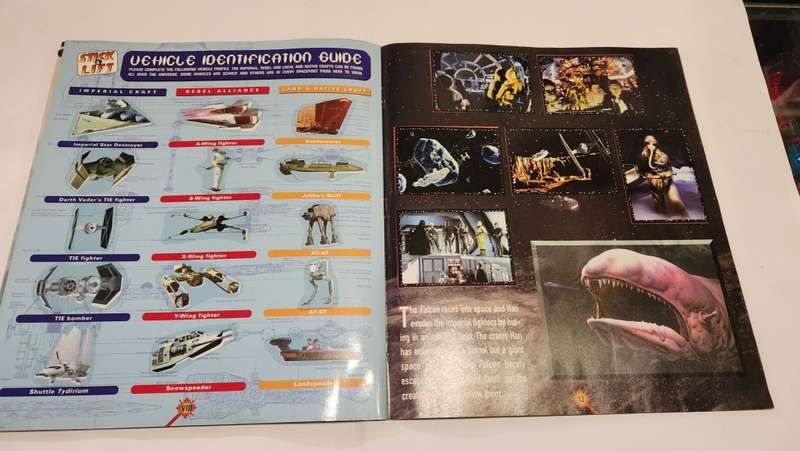 1996 Complete Star Wars Panini Sticker Album Vintage Figure
