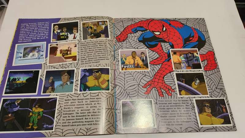 1995 Complete Spiderman Panini Sticker Album Vintage Figure